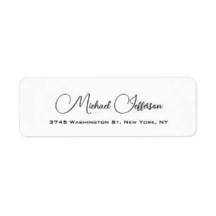 Mooi handschrift creatief trendy wit etiket