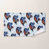Mooi Harlequin Ducks Lovebird Bad Handdoek (Handdoek)
