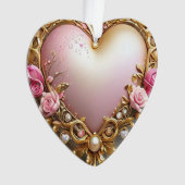 Mooi hart Ornament – een ideaal vakantiegeschenk (voorkant)