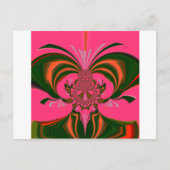 Mooi Heerlijk Afrikaans Heet Roze Rood Gouden Groe Briefkaart (Voorkant)