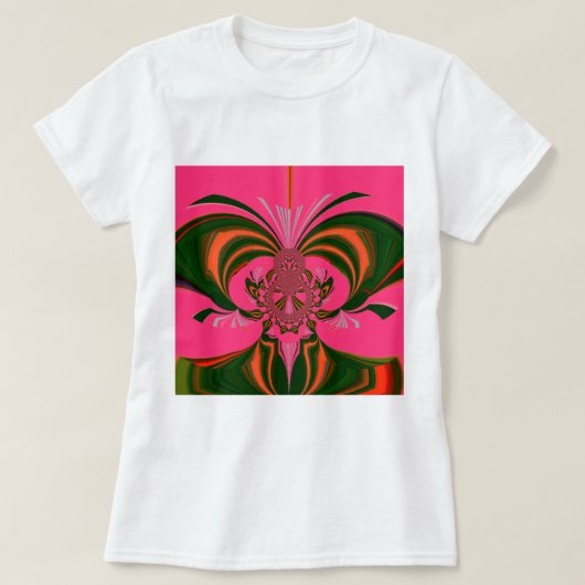 Mooi Heerlijk Afrikaans Heet Roze Rood Gouden Groe T-shirt (Design voorkant)