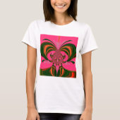 Mooi Heerlijk Afrikaans Heet Roze Rood Gouden Groe T-shirt (Voorkant)