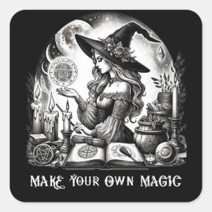 Mooi Heksenapotheek Maak Je Eigen Magie Vierkante Sticker