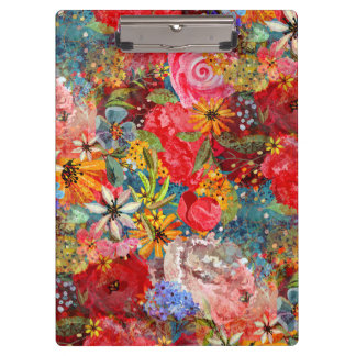 Mooi helder kleurrijk Abstract bloemenpatroon Klembord