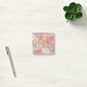Mooi helder kleurrijk Abstract bloemenpatroon Post-it® Notes