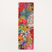 Mooi helder kleurrijk Abstract bloemenpatroon Yogamat (Voorkant)