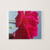 Mooi hemels Roos rood tegen blauw Legpuzzel (Horizontaal)