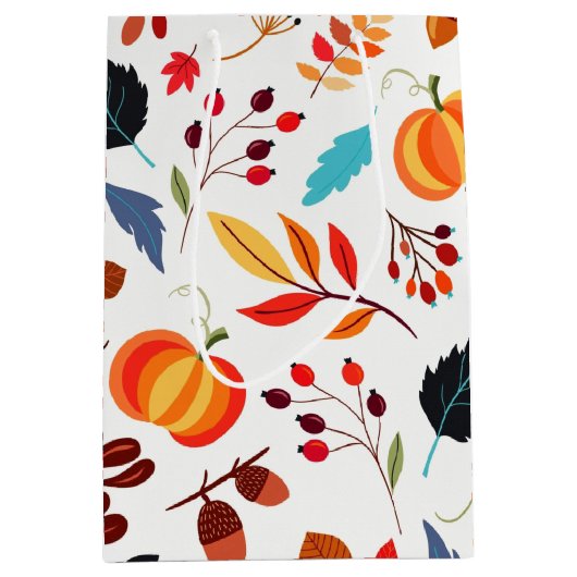 Mooi herfstpatroon 1 medium cadeauzakje (Voorkant)