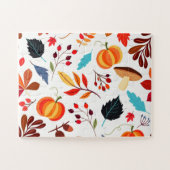 Mooi herfstpatroon legpuzzel (Horizontaal)