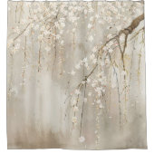 Mooi huilend kersendouchegordijn douchegordijn (Voorkant)