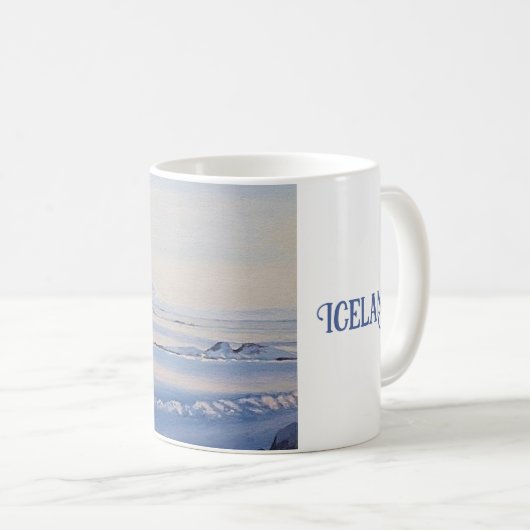 Mooi IJsland winterlandschap fine art landschap Koffiemok (Voorkant rechts)
