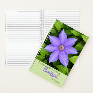 Mooi in Zijn Tijd | Paarse Clematis Journal Notitieboek