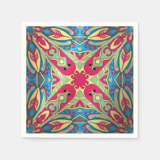 Mooi ingewikkeld kleurrijk Marokkaans ornament. Servet