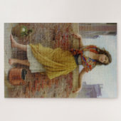 Mooi Italiaans Water-Carrier Meisje Legpuzzel (Horizontaal)