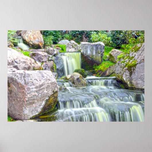 Mooi Japans Tuin Afbeelding Poster (Voorkant)