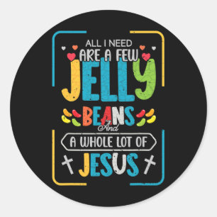 Mooi Jesus Tiener Leuk Christelijk Jelly Bean Snoe Ronde Sticker