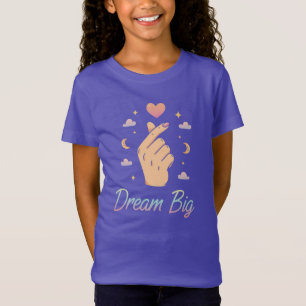 Mooi jong meisje 'Dream Big' T-shirt
