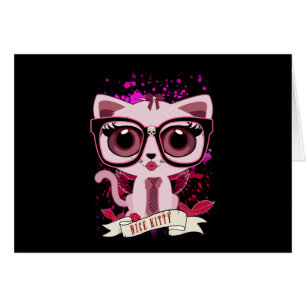 Mooi Kat - zwart en PInk