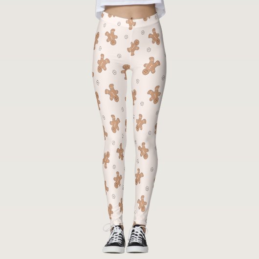Mooi kerstgebak Patroon Leggings (Voorkant)