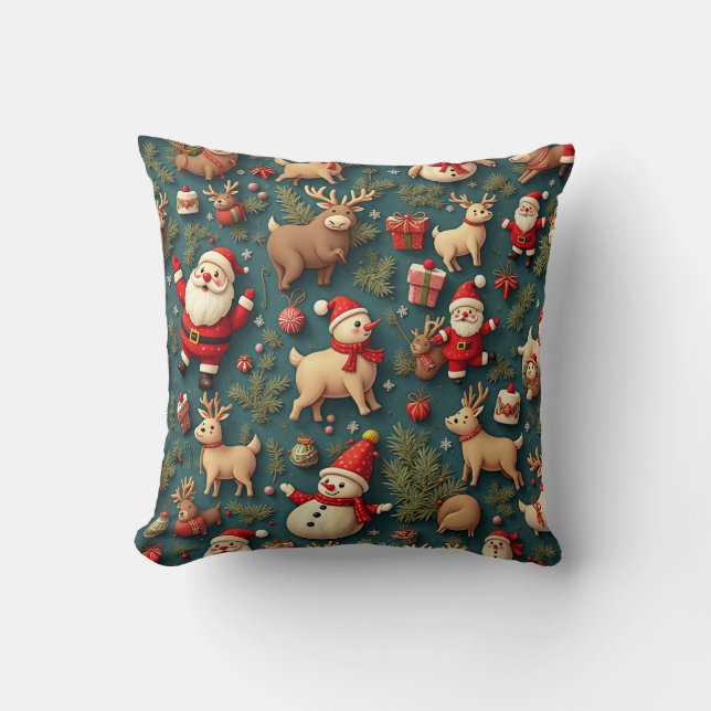 Mooi kerstkussen kussen (Voorkant)