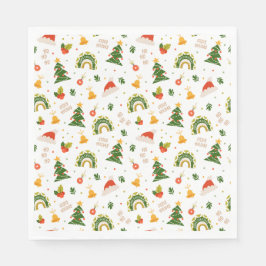 Mooi kerstpatroon servet