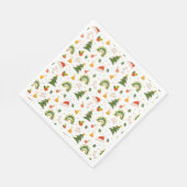 Mooi kerstpatroon servet (Hoek)