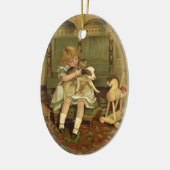 Mooi kind met een kitten Ornament (Links)
