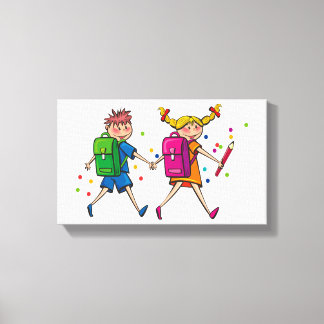 Mooi-Kinder | Zazzle_Growshop. Canvas Afdruk