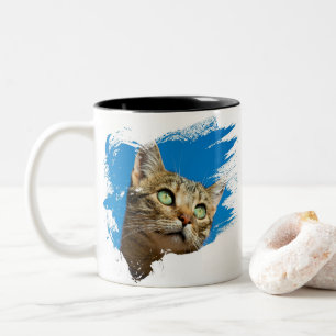 Mooi Kitten Tweekleurige Koffiemok