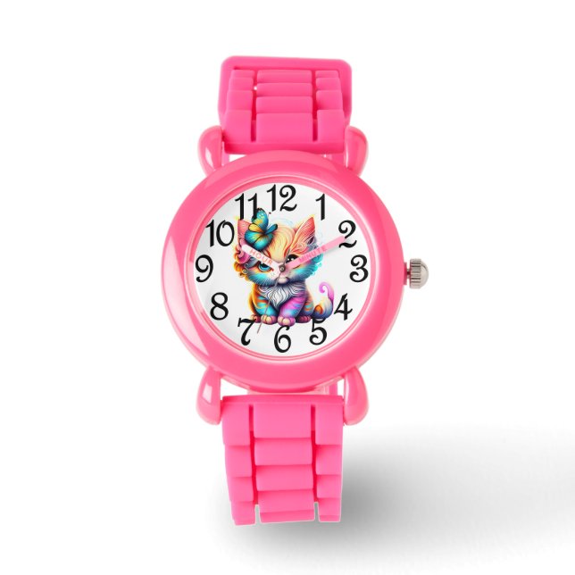 Mooi Kitty  Horloge (Voorkant)