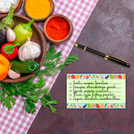 Mooi kleurrijk eten om te doen lijst 4" x 3" post-it® notes