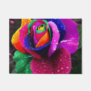 Mooi kleurrijk regenboogRoos Deurmat
