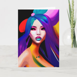 Mooi Kleurrijke Abstracte Kunst Heb Een Prachtige  Kaart