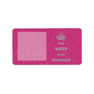 Mooi koel girly sparen de champagne van de etiket