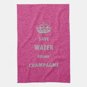 Mooi koel girly sparen de champagneCr van de Theedoek