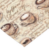 Mooi  koffiepatroon tafelkleed (Gekanteld)