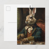 Mooi konijn in een pak briefkaart (Voorkant / Achterkant)