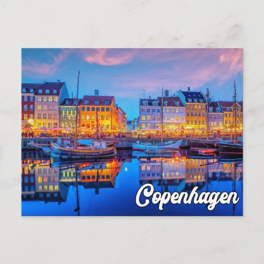 Mooi Kopenhagen, Denemarken Briefkaart (Voorkant)