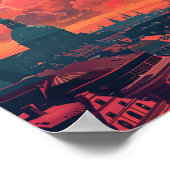 Mooi Kopenhagen Denemarken Poster (Hoek)