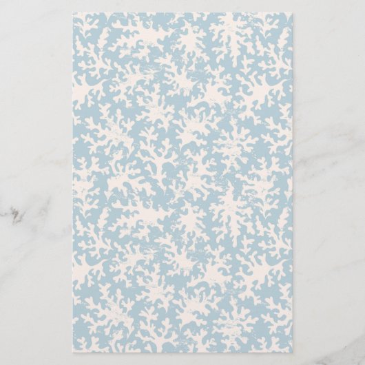 Mooi koraalpatroon briefpapier (Voorkant)