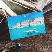 Mooi Kreta Griekenland Ocean Painting Briefkaart