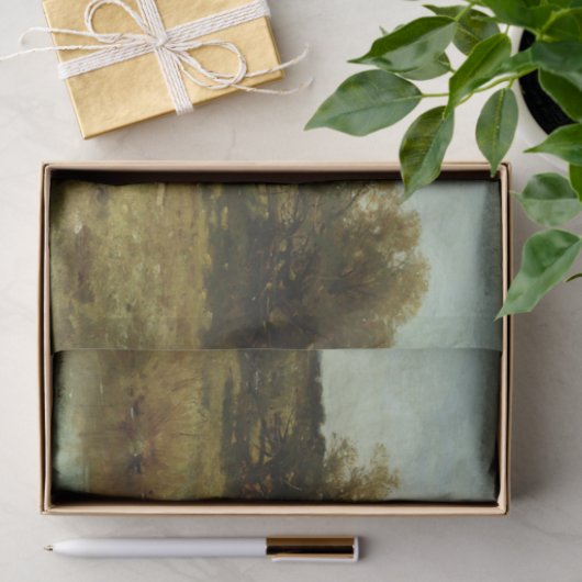 Mooi landelijk zijmeubilair decoupage papier (Geschenk)