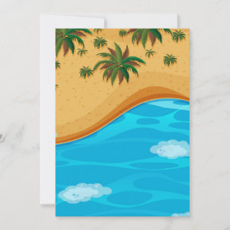 Mooi landschap bedankkaart