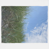 mooi, landschap, duinen, gras, hemel, zomer, fleece deken (Voorkant (Horizontaal))