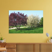 Mooi landschap en bomen canvas afdruk (Insitu (Woonkamer))