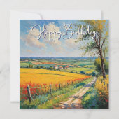Mooi landschap Zomer platteland Verjaardag Kaart (Voorkant)