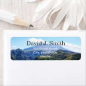 mooi landschaps fotografie-adreslabel. etiket (Insitu)