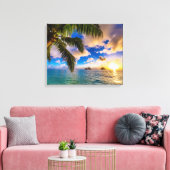 Mooi Lanikai Beach Hawaii Canvas Afdruk (Insitu (Woonkamer))