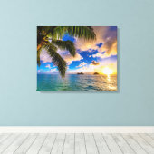 Mooi Lanikai Beach Hawaii Canvas Afdruk (Insitu (Houten vloer))