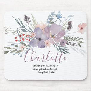 Mooi Lavender Floral Muismat